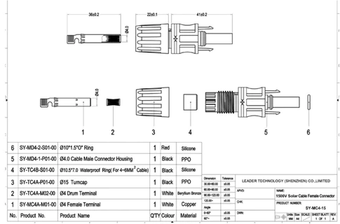 MC4 Solar Connector Pair